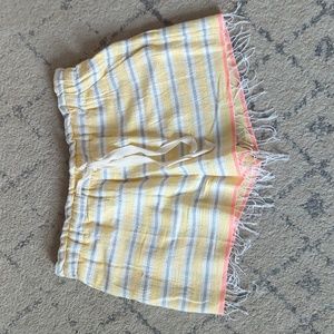 LemLem yellow striped shorts